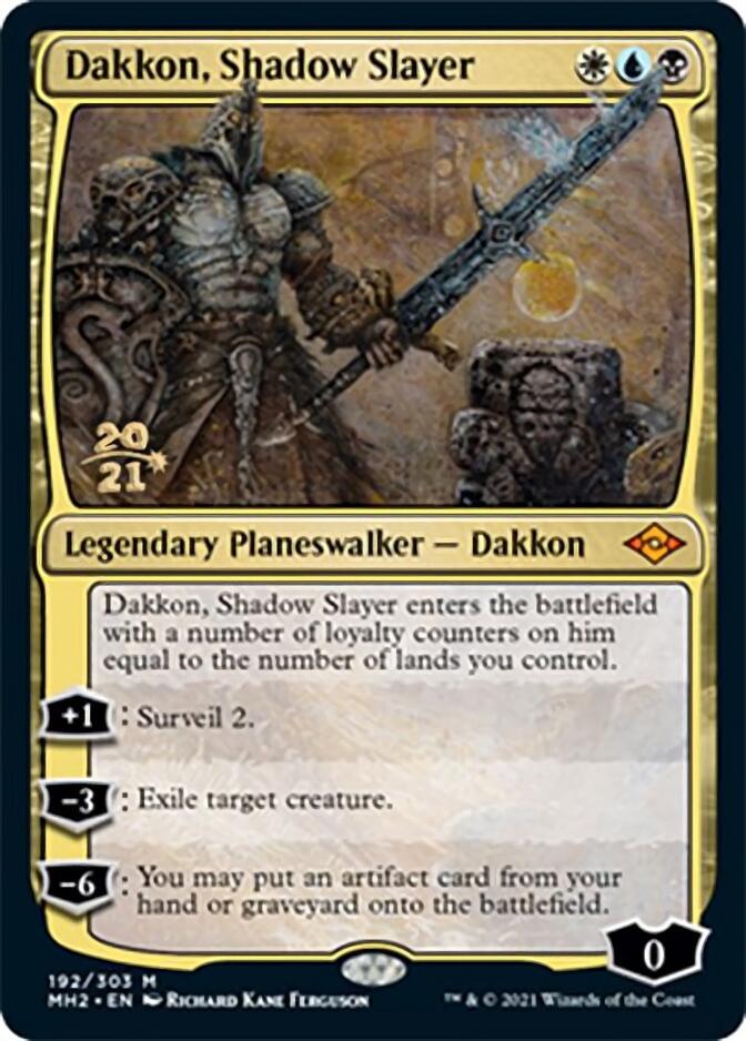 Dakkon, Shadow Slayer [Modern Horizons 2 Prerelease Promos] | Arkham Games and Comics