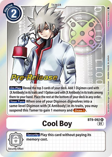 Cool Boy [BT9-092] [X Record Pre-Release Promos] | Arkham Games and Comics