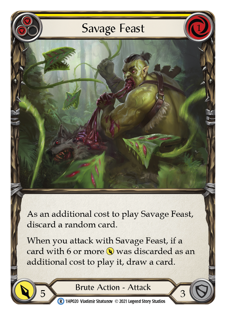 Savage Feast (Yellow) [1HP020] (History Pack 1) | Arkham Games and Comics