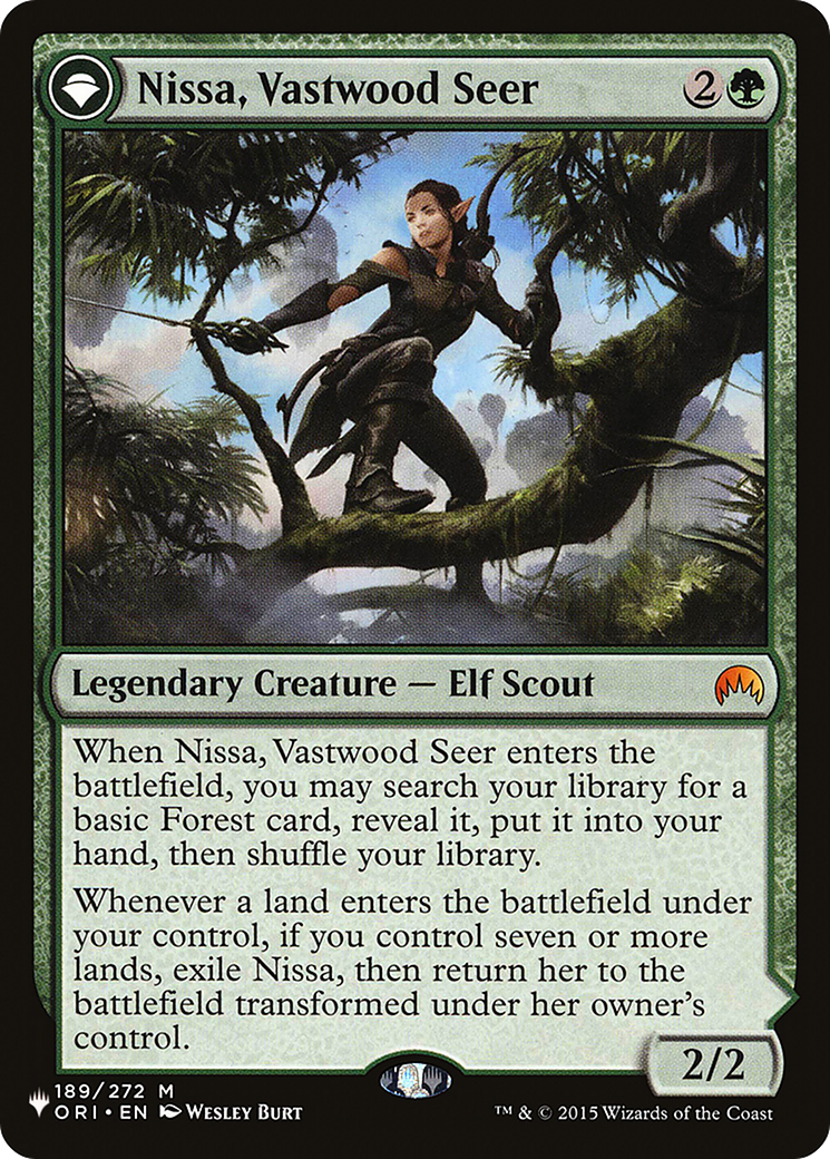 Nissa, Vastwood Seer // Nissa, Sage Animist [Secret Lair: From Cute to Brute] | Arkham Games and Comics