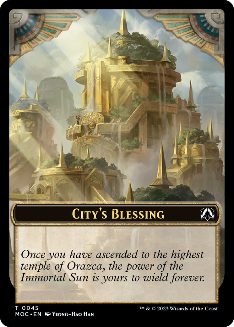 Butterfly // City's Blessing Double-Sided Token [March of the Machine Commander Tokens] | Arkham Games and Comics