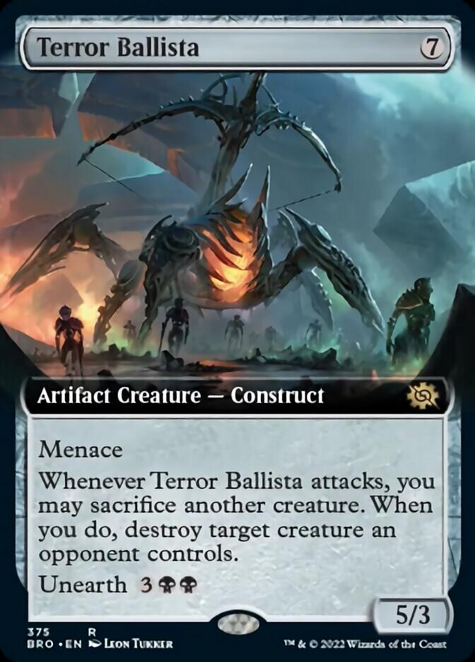 Terror Ballista (Extended Art) [The Brothers' War] | Arkham Games and Comics