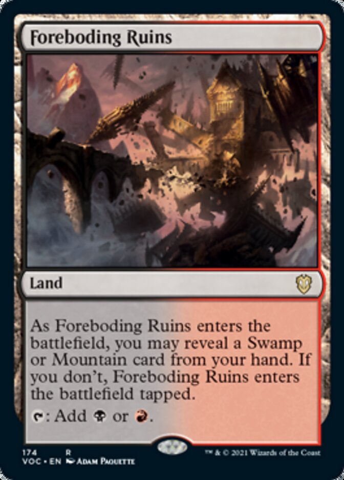 Foreboding Ruins [Innistrad: Crimson Vow Commander] | Arkham Games and Comics