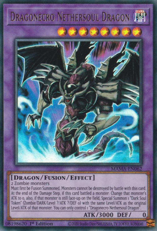 Dragonecro Nethersoul Dragon [MAMA-EN062] Ultra Rare | Arkham Games and Comics