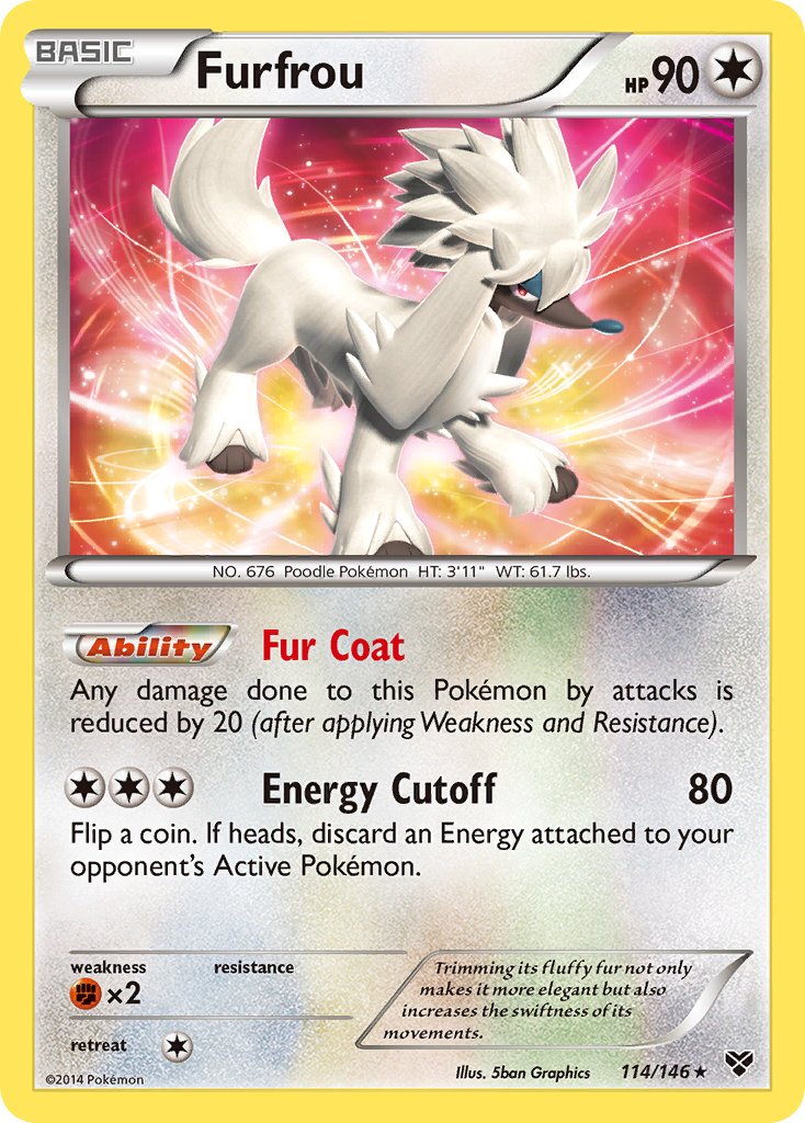 Furfrou (114/146)(Cosmos Holo) (Blister Exclusive) [XY: Base Set] | Arkham Games and Comics