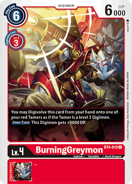 BurningGreymon [BT4-013] [Great Legend] | Arkham Games and Comics