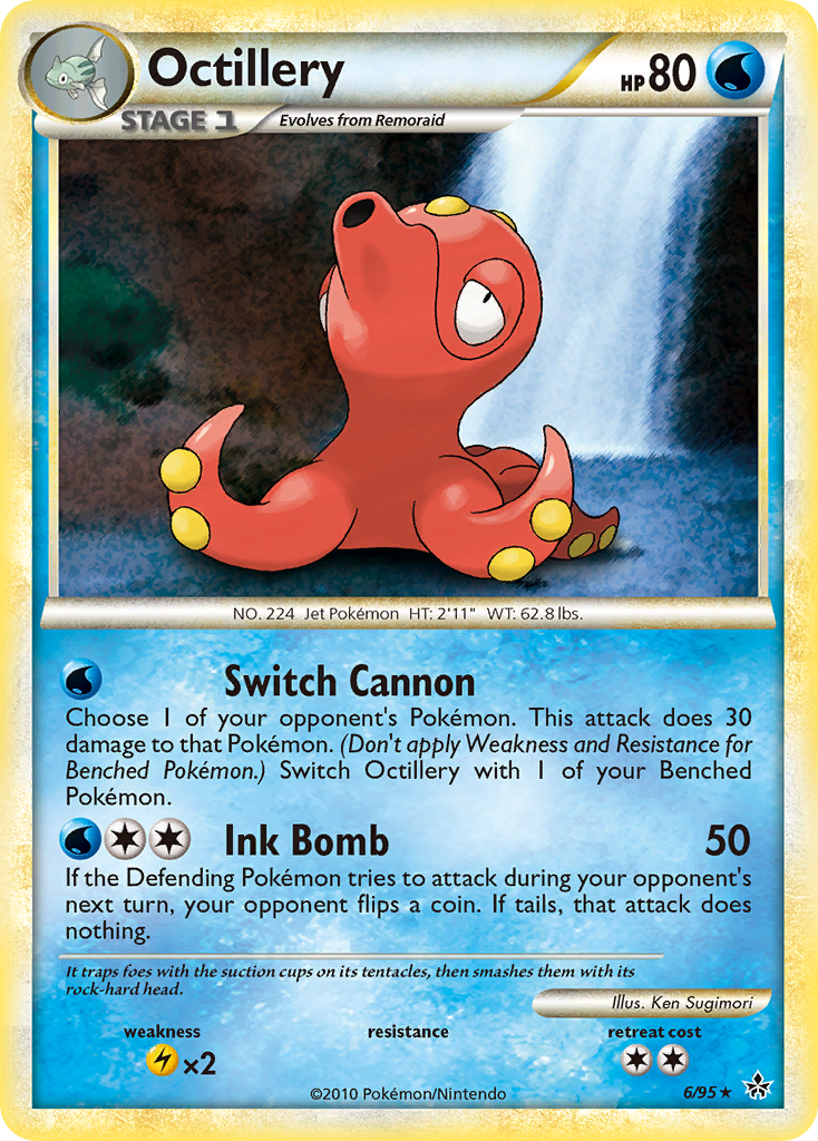 Octillery (6/95) [HeartGold & SoulSilver: Unleashed] | Arkham Games and Comics