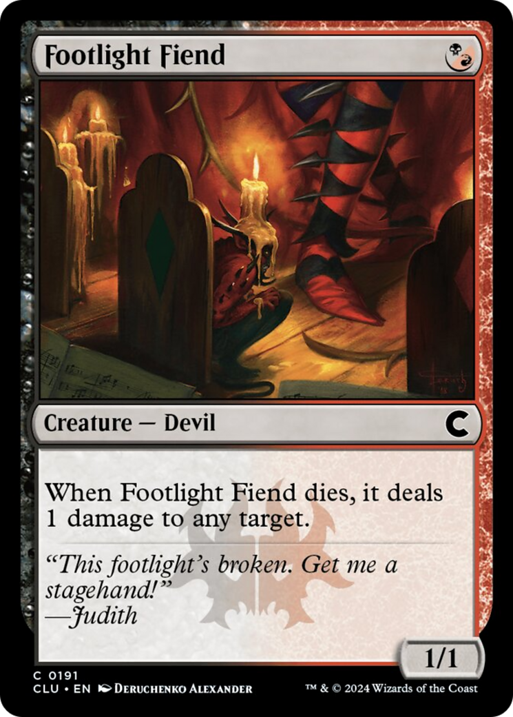 Footlight Fiend [Ravnica: Clue Edition] | Arkham Games and Comics