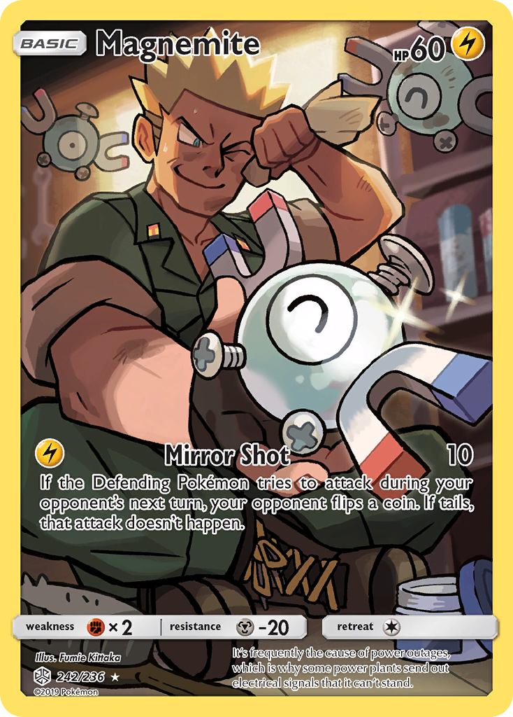 Magnemite (242/236) [Sun & Moon: Cosmic Eclipse] | Arkham Games and Comics