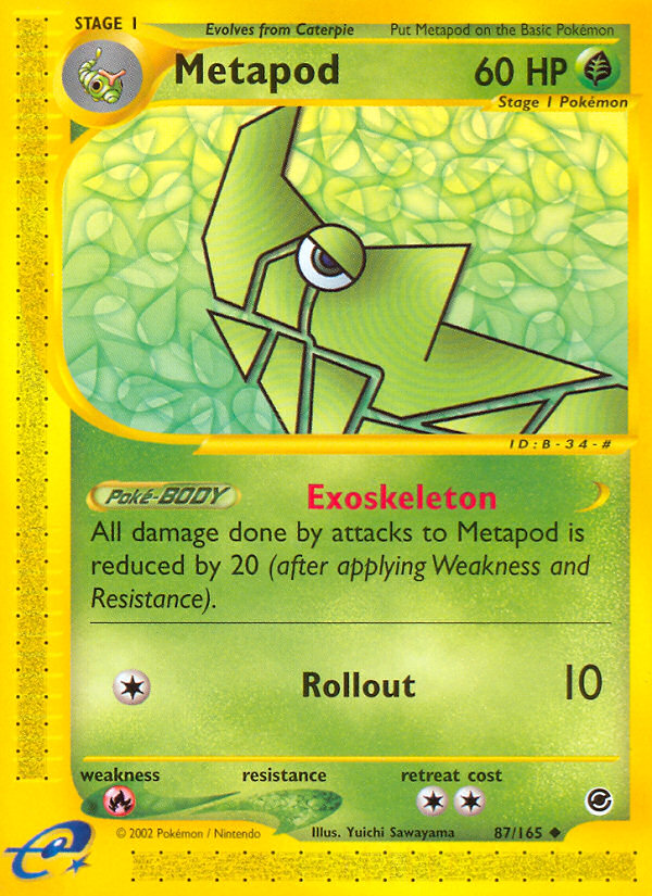 Metapod (87/165) [Expedition: Base Set] | Arkham Games and Comics