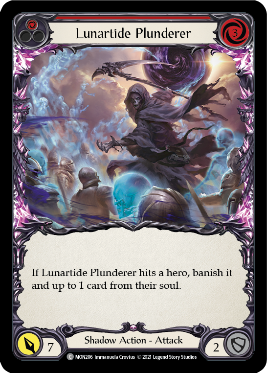 Lunartide Plunderer (Red) [MON206] (Monarch)  1st Edition Normal | Arkham Games and Comics