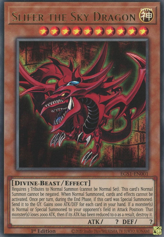 Slifer the Sky Dragon [EGS1-EN001] Ultra Rare | Arkham Games and Comics