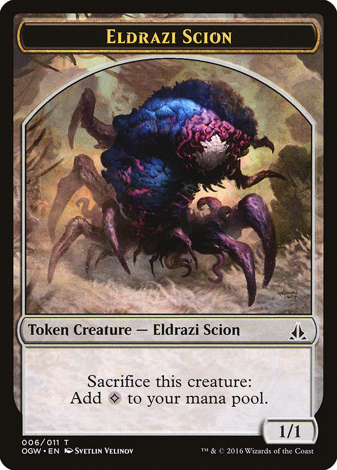 Eldrazi Scion (006/011) [Oath of the Gatewatch Tokens] | Arkham Games and Comics