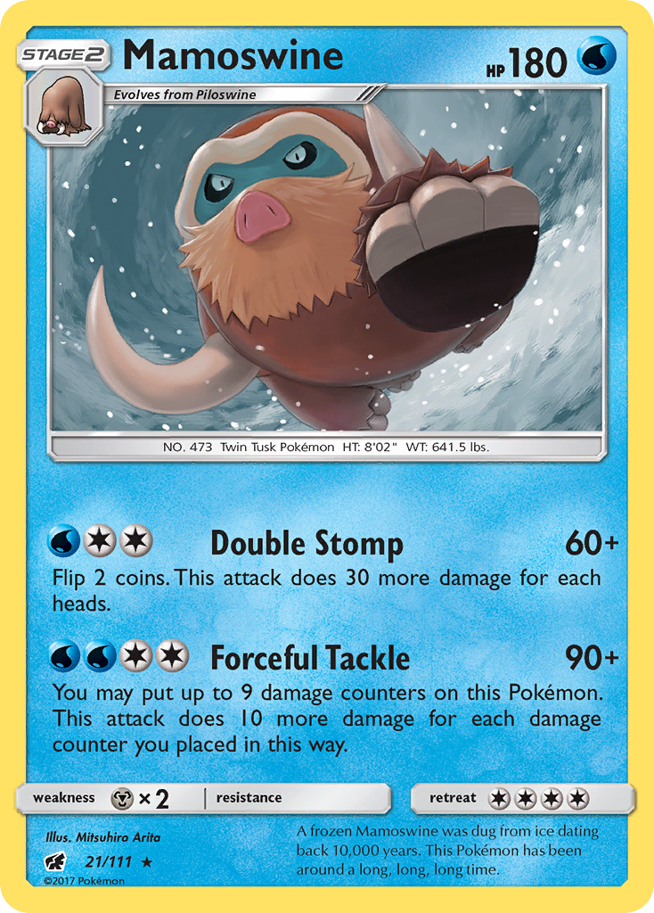 Mamoswine (21/111) [Sun & Moon: Crimson Invasion] | Arkham Games and Comics