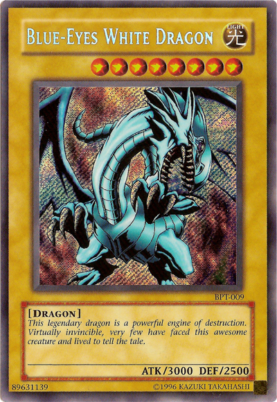 Blue-Eyes White Dragon [BPT-009] Secret Rare | Arkham Games and Comics