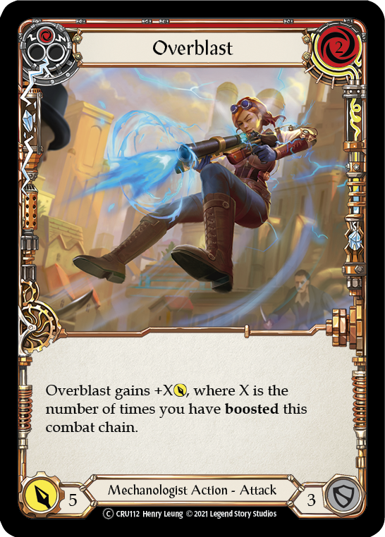 Overblast (Red) [U-CRU112] (Crucible of War Unlimited)  Unlimited Normal | Arkham Games and Comics