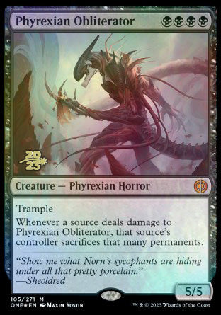 Phyrexian Obliterator [Phyrexia: All Will Be One Prerelease Promos] | Arkham Games and Comics