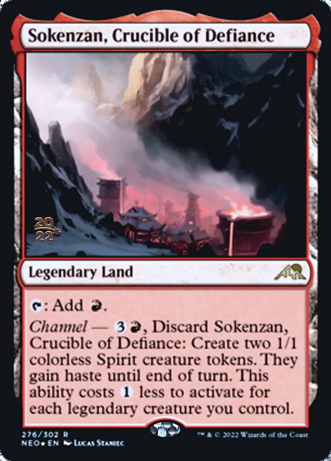 Sokenzan, Crucible of Defiance [Kamigawa: Neon Dynasty Prerelease Promos] | Arkham Games and Comics