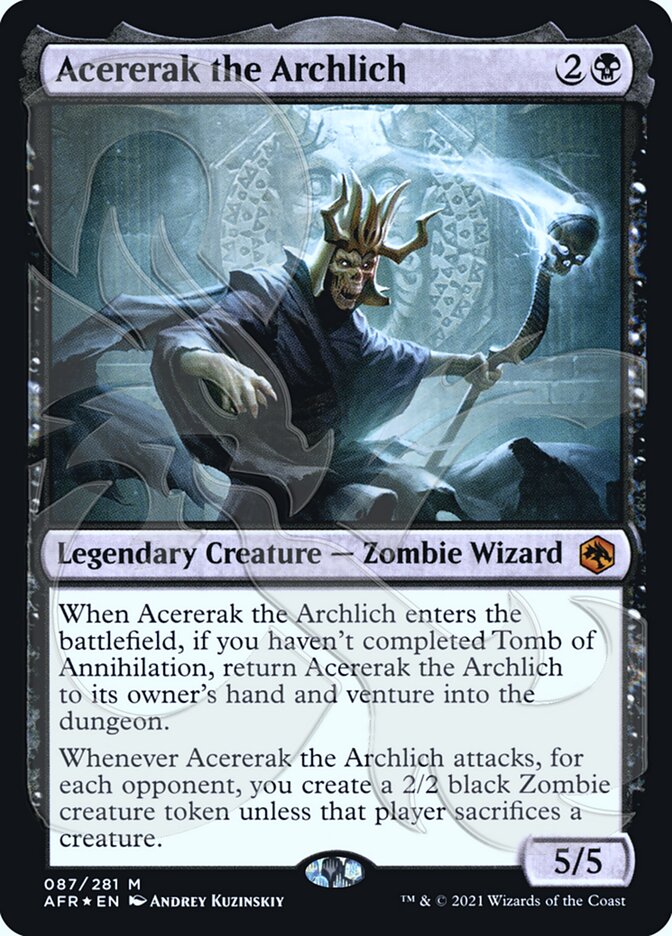 Acererak the Archlich (Ampersand Promo) [Dungeons & Dragons: Adventures in the Forgotten Realms Promos] | Arkham Games and Comics