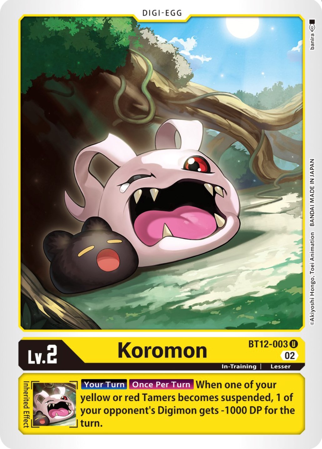 Koromon [BT12-003] [Across Time] | Arkham Games and Comics