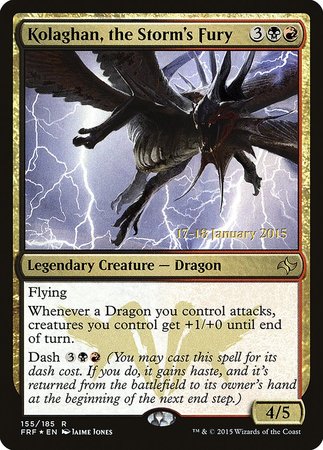 Kolaghan, the Storm's Fury [Fate Reforged Promos] | Arkham Games and Comics