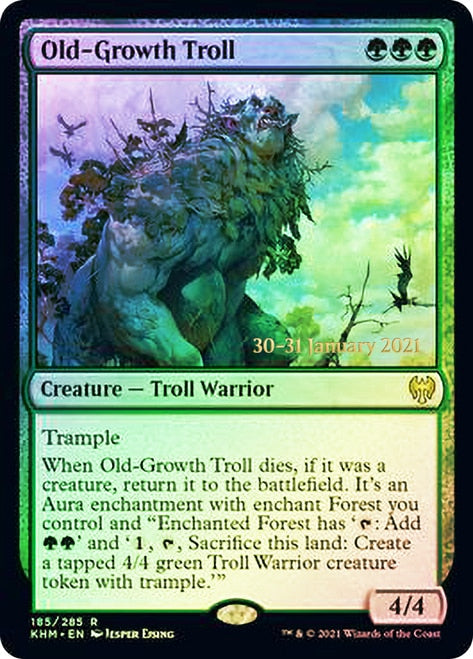 Old-Growth Troll  [Kaldheim Prerelease Promos] | Arkham Games and Comics