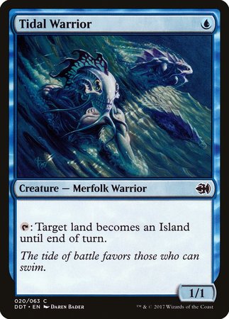 Tidal Warrior [Duel Decks: Merfolk vs. Goblins] | Arkham Games and Comics