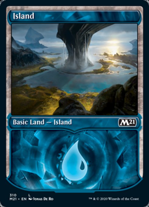 Island (Showcase) [Core Set 2021] | Arkham Games and Comics