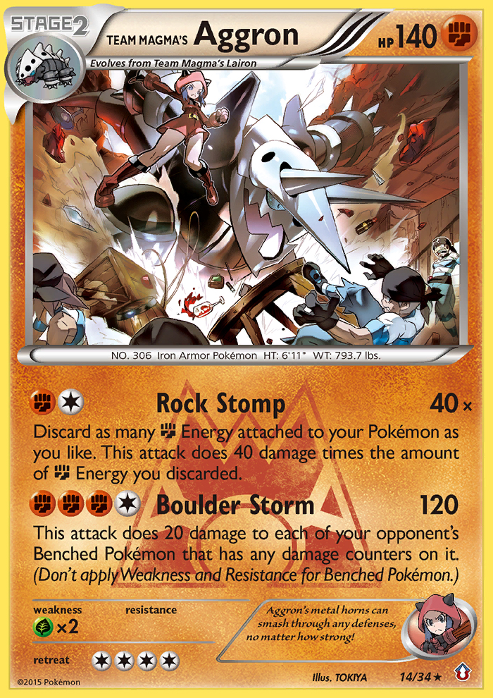 Team Magma's Aggron (14/34) [XY: Double Crisis] | Arkham Games and Comics