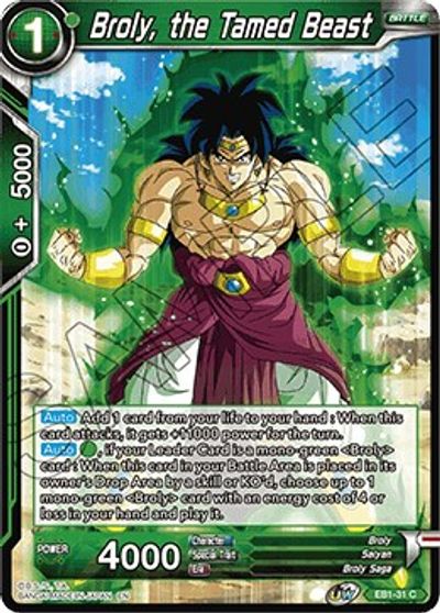 Broly, the Tamed Beast (EB1-31) [Battle Evolution Booster] | Arkham Games and Comics