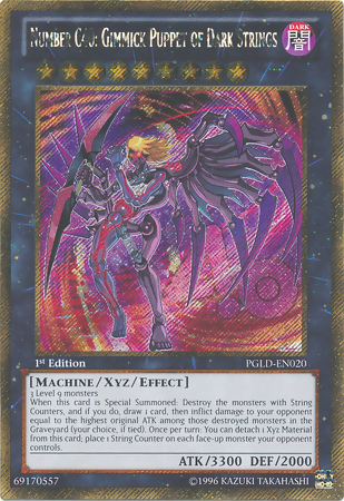 Number C40: Gimmick Puppet of Dark Strings [PGLD-EN020] Gold Secret Rare | Arkham Games and Comics