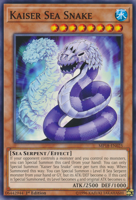 Kaiser Sea Snake [MP18-EN025] Common | Arkham Games and Comics