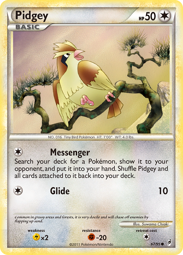 Pidgey (67/95) [HeartGold & SoulSilver: Call of Legends] | Arkham Games and Comics