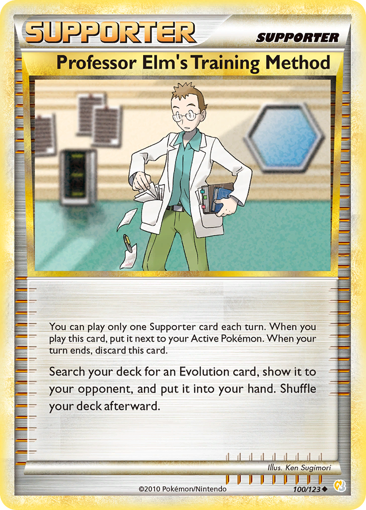 Professor Elm's Training Method (100/123) [HeartGold & SoulSilver: Base Set] | Arkham Games and Comics