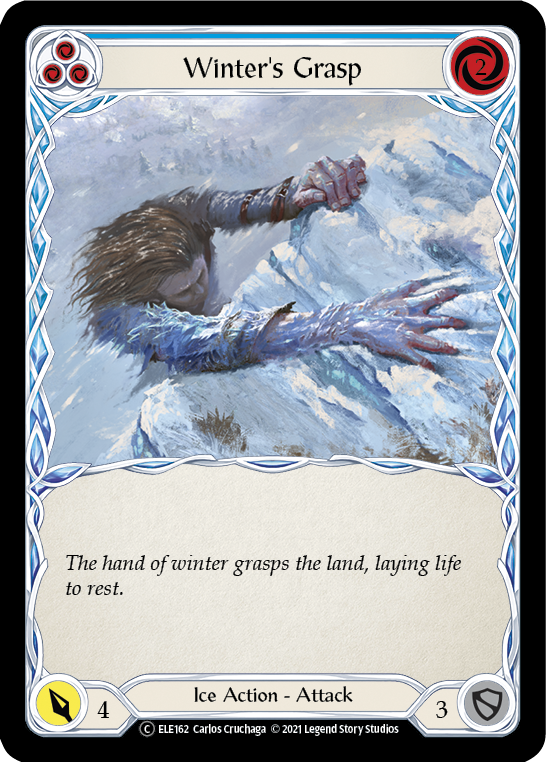 Winter's Grasp (Blue) [U-ELE162] (Tales of Aria Unlimited)  Unlimited Rainbow Foil | Arkham Games and Comics