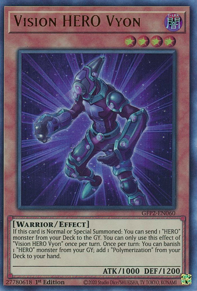 Vision HERO Vyon [GFP2-EN060] Ultra Rare | Arkham Games and Comics