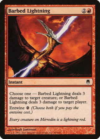 Barbed Lightning [Darksteel] | Arkham Games and Comics