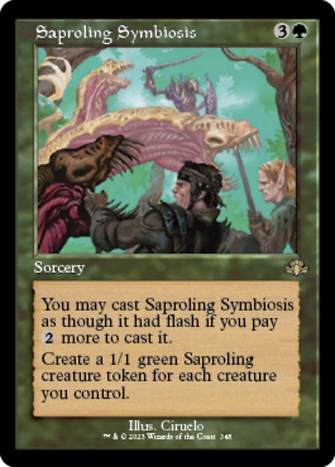 Saproling Symbiosis (Retro) [Dominaria Remastered] | Arkham Games and Comics