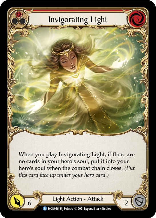 Invigorating Light (Red) [MON066-RF] (Monarch)  1st Edition Rainbow Foil | Arkham Games and Comics