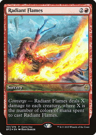 Radiant Flames [Battle for Zendikar Promos] | Arkham Games and Comics