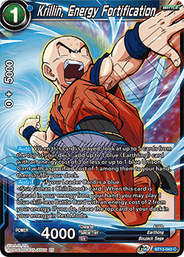 Krillin, Energy Fortification (Common) [BT13-043] | Arkham Games and Comics