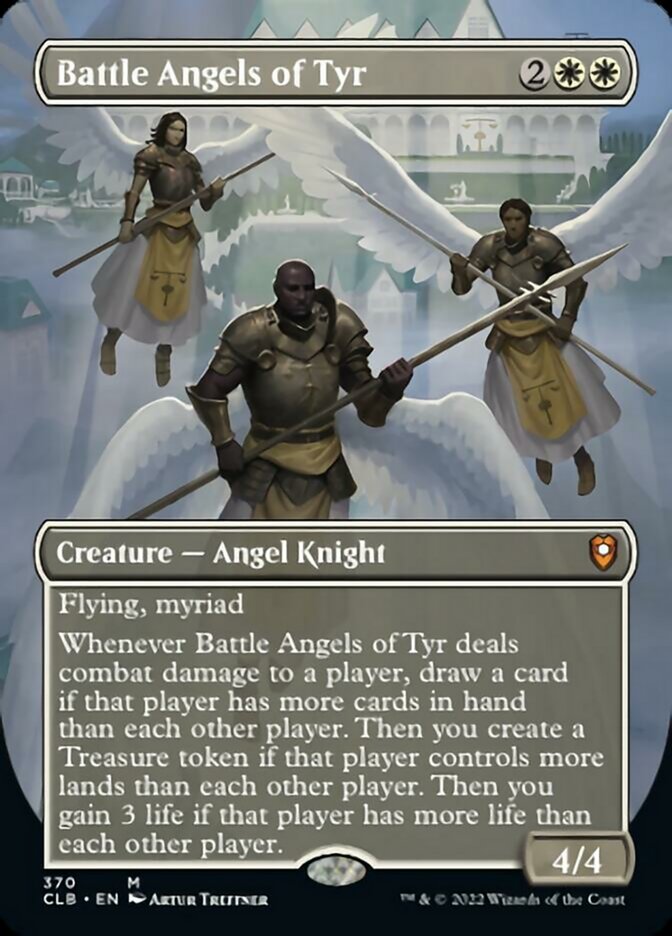 Battle Angels of Tyr (Borderless Alternate Art) [Commander Legends: Battle for Baldur's Gate] | Arkham Games and Comics