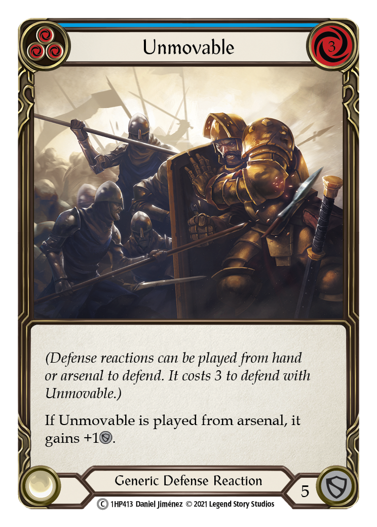 Unmovable (Blue) [1HP413] (History Pack 1) | Arkham Games and Comics