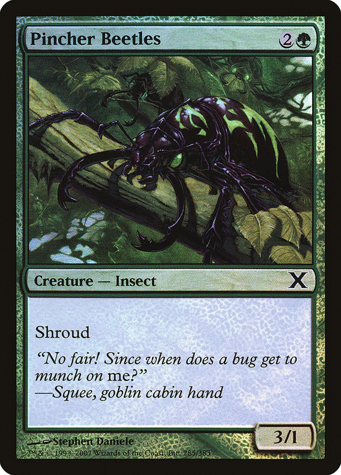 Pincher Beetles (Premium Foil) [Tenth Edition] | Arkham Games and Comics