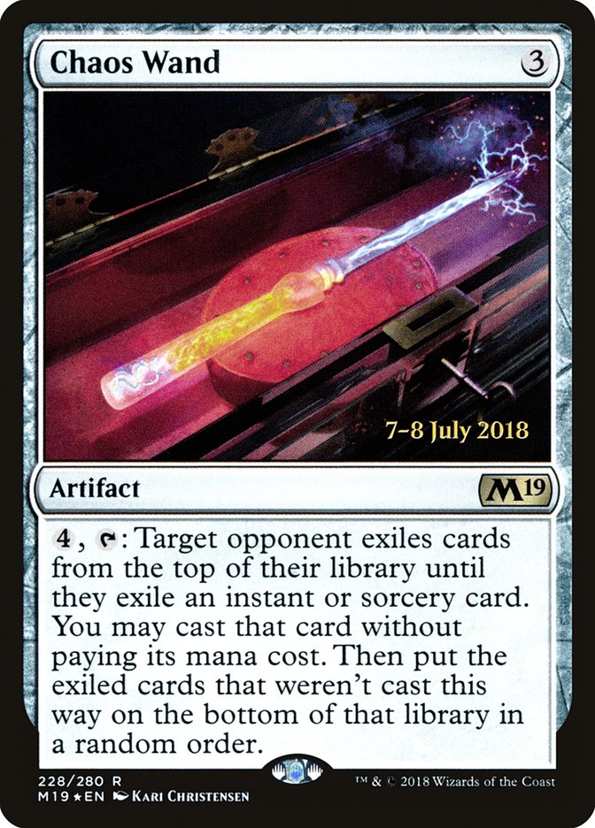 Chaos Wand  [Core Set 2019 Prerelease Promos] | Arkham Games and Comics