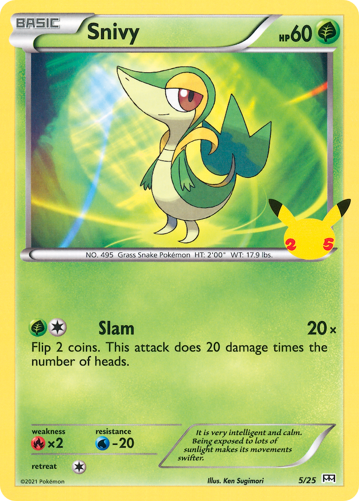 Snivy (5/25) [McDonald's 25th Anniversary] | Arkham Games and Comics