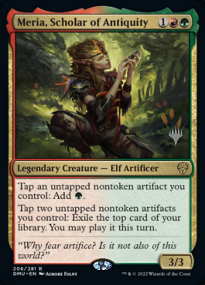 Meria, Scholar of Antiquity (Promo Pack) [Dominaria United Promos] | Arkham Games and Comics