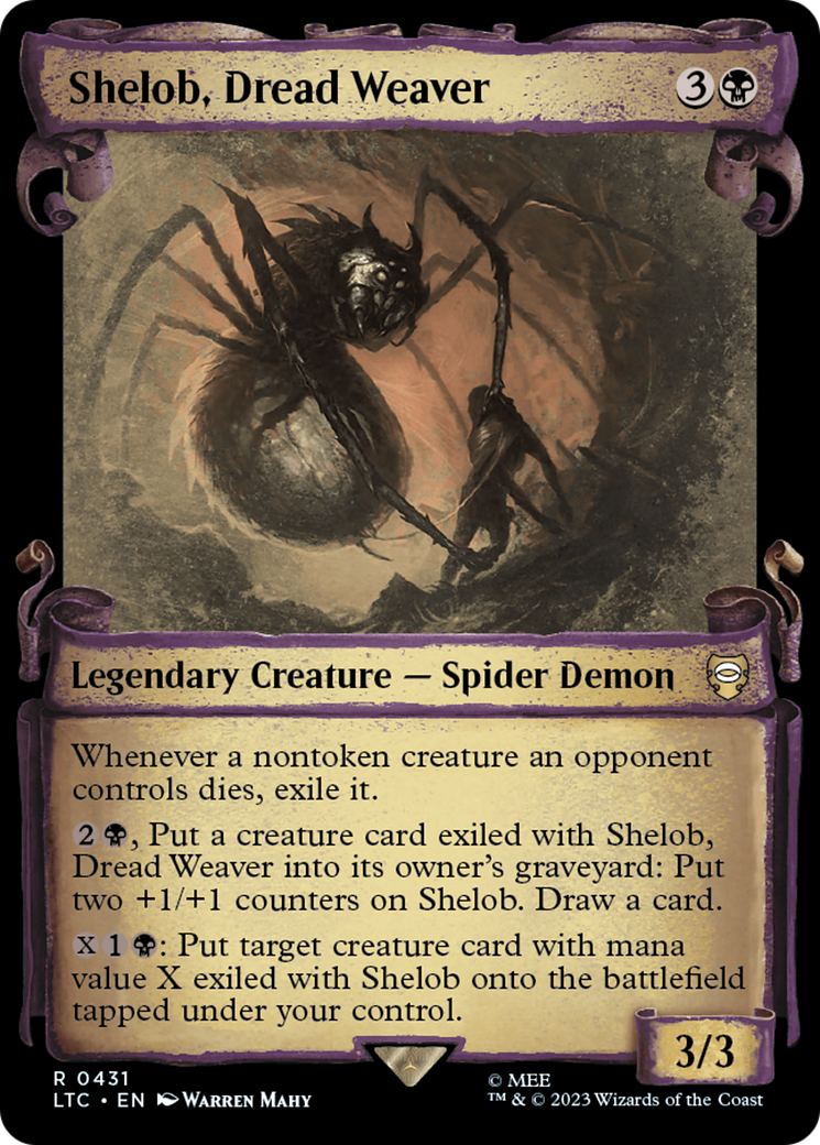 Shelob, Dread Weaver [The Lord of the Rings: Tales of Middle-Earth Commander Showcase Scrolls] | Arkham Games and Comics