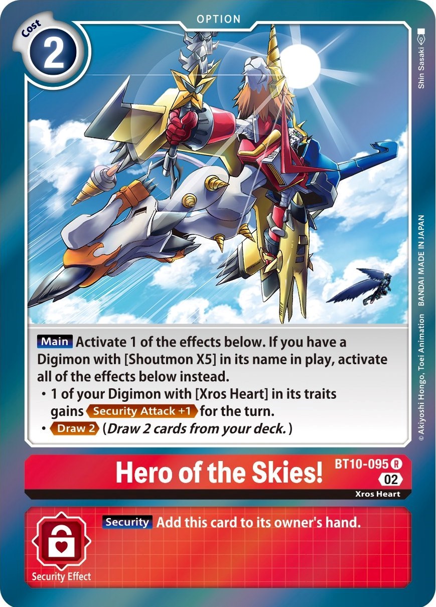 Hero of the Skies! [BT10-095] [Xros Encounter] | Arkham Games and Comics