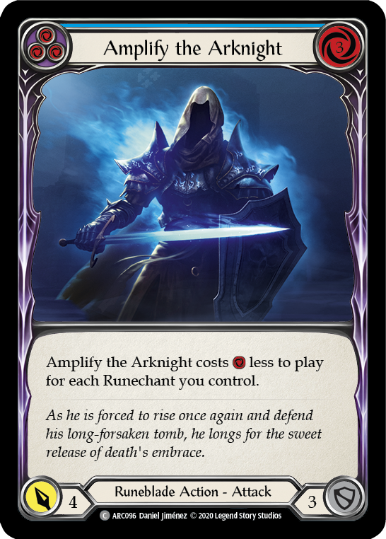 Amplify the Arknight (Blue) [U-ARC096] (Arcane Rising Unlimited)  Unlimited Normal | Arkham Games and Comics